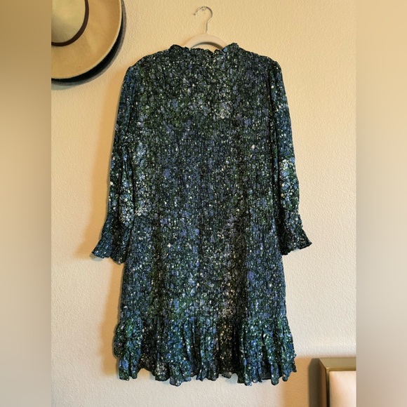 VERONICA BEARD Farha Smocked Short Dress - Picture 6 of 11